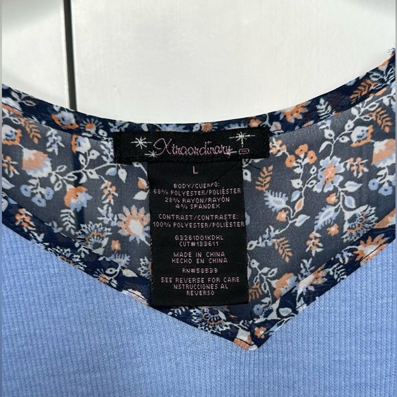 Speechless Tie Front Raglan Ruffle Tee - Picture 3 of 3